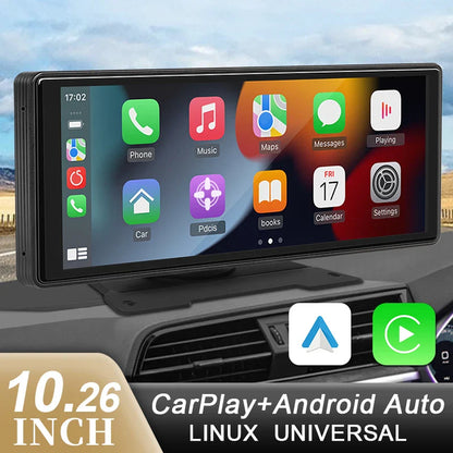 Pantalla Multimedia Universal 10–26” con CarPlay Inalámbrico y Android Auto