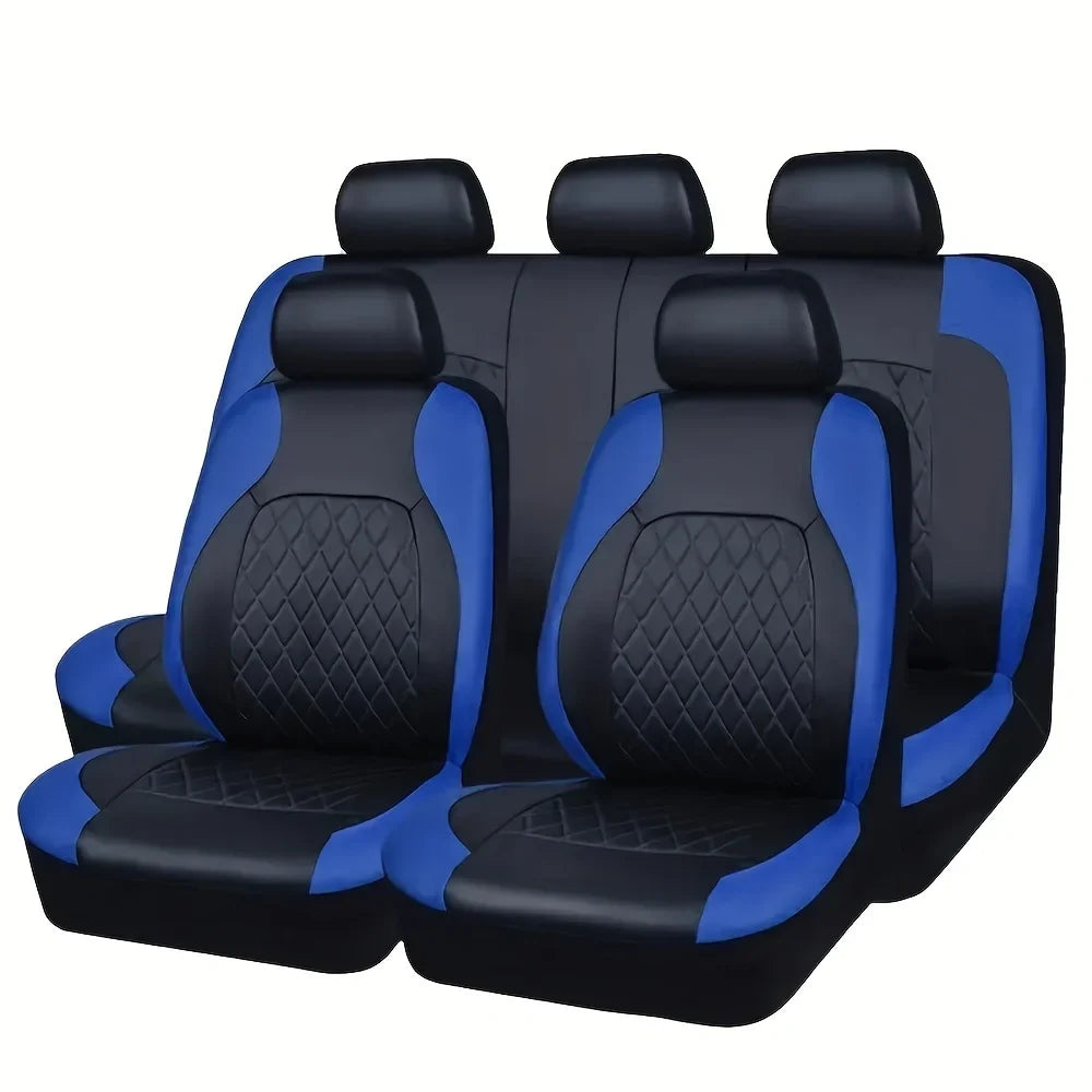 Fundas de Asientos de Cuero PU para Auto – Juego Completo Universal
