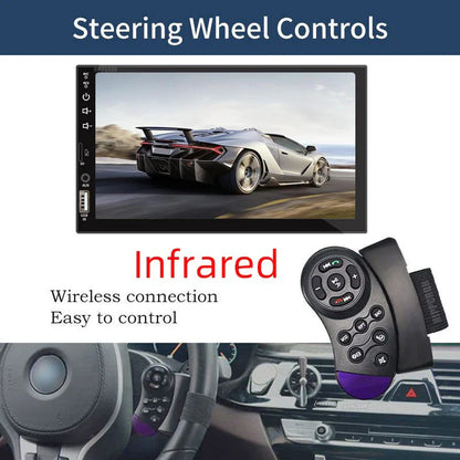 Pantalla Multimedia 7” 1 DIN con CarPlay y Android Auto para Auto