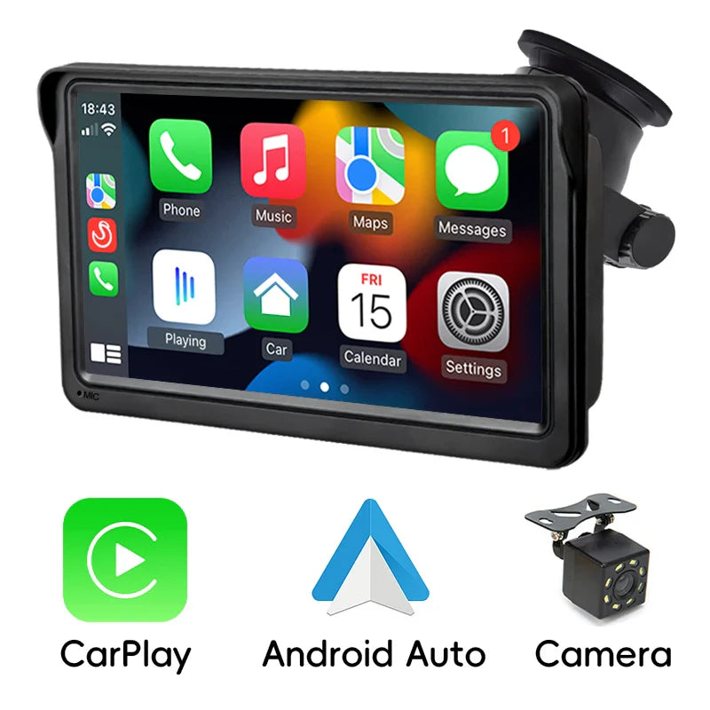 Pantalla Multimedia 7” para Auto con CarPlay y Android Auto