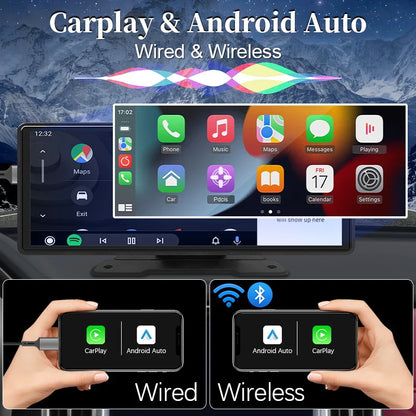 Pantalla Multimedia Universal 10–26” con CarPlay Inalámbrico y Android Auto